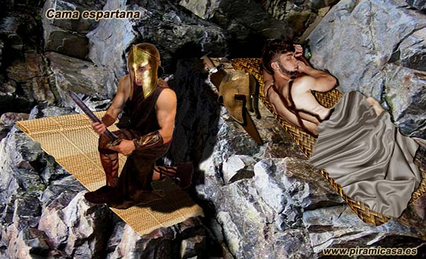 La cama de los espartanos