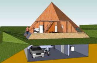 Piramicasa con garaje